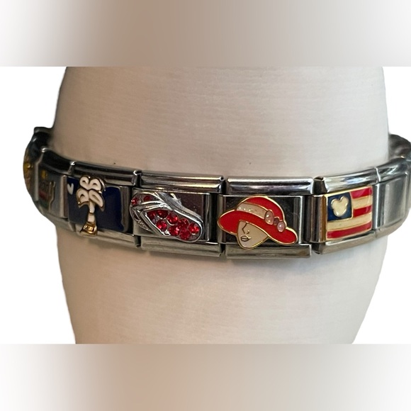 Walt Disney 9mm Italian Add-A-Link Charm Bracelet - Picture 7 of 10